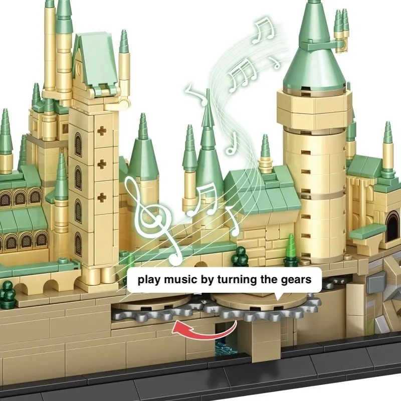 Castle Details of Play Music by Turning Gears Castle Details of Play Music by Turning Gears