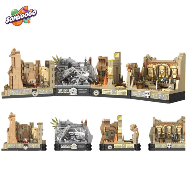 2388PCS Treasure Hunt Temple Building Block Set - Image 2