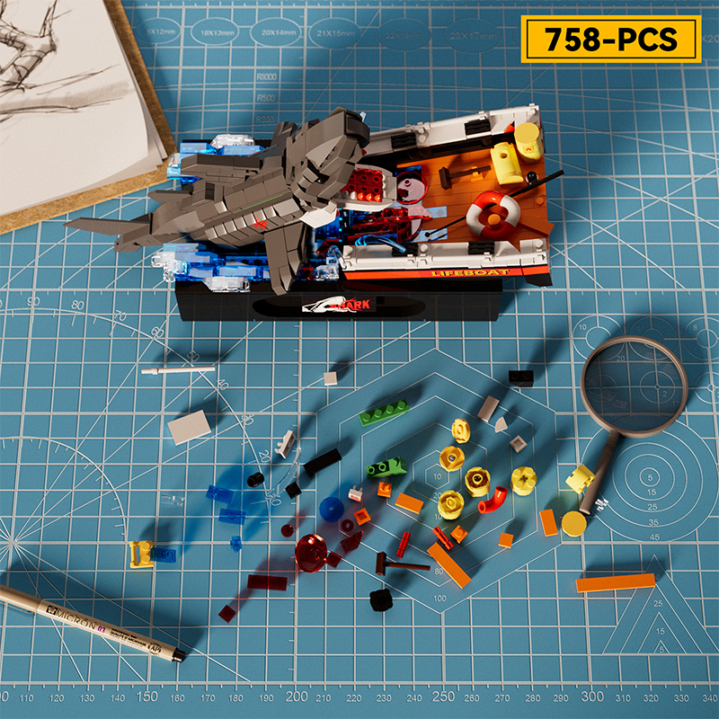 Shark Building Blocks Model Shark Building Blocks Model