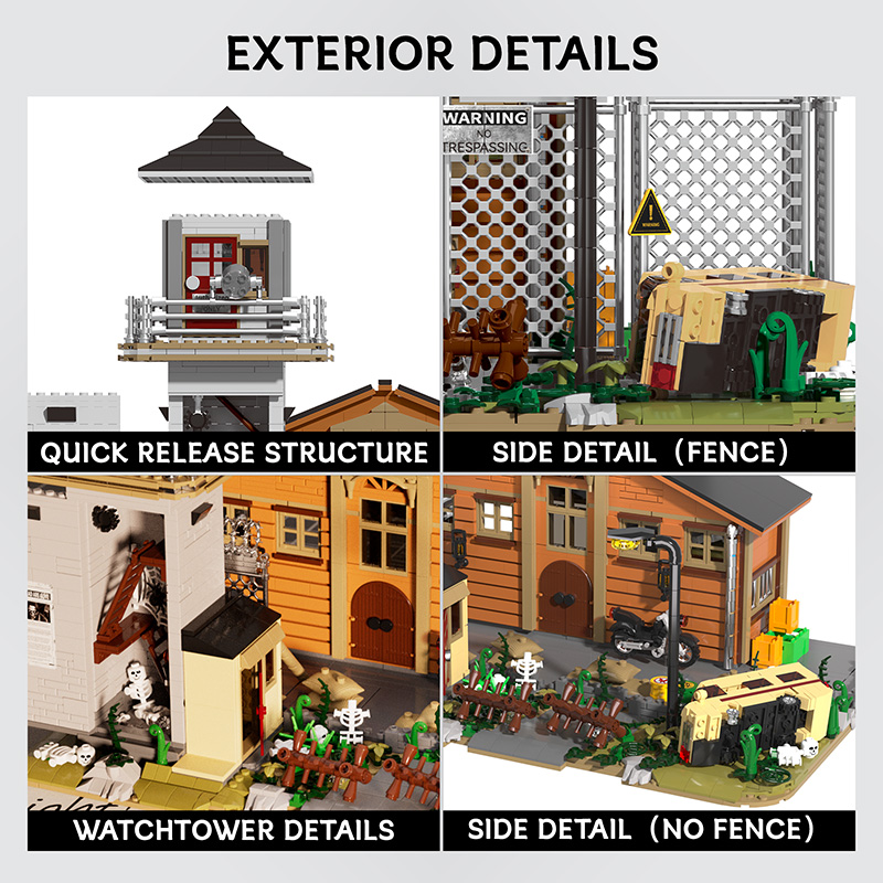 Prison Model Blocks Bricks Exnterior Details Prison Model Blocks Bricks Exnterior Details