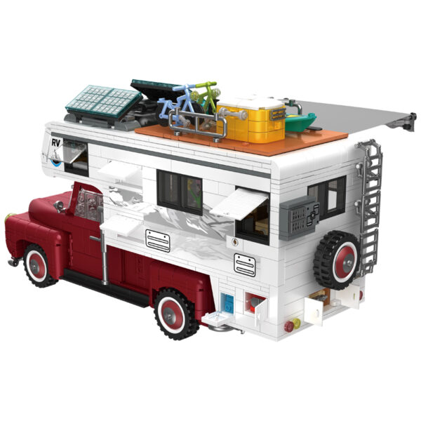 2188PCS Camper Van Pick-up Truck Buliding Block Model - Image 4
